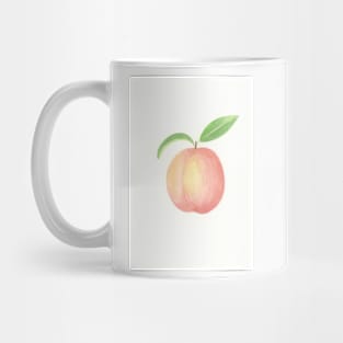 Watercolor Peach Mug